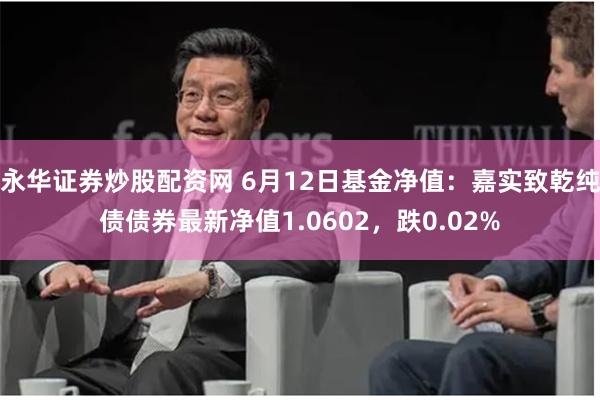 永华证券炒股配资网 6月12日基金净值：嘉实致乾纯债债券最新净值1.0602，跌0.02%
