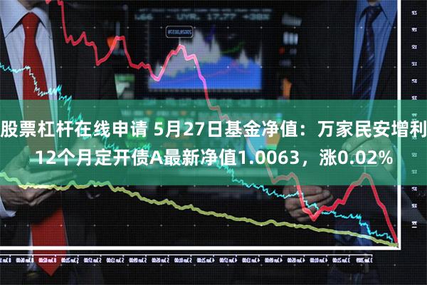股票杠杆在线申请 5月27日基金净值：万家民安增利12个月定开债A最新净值1.0063，涨0.02%