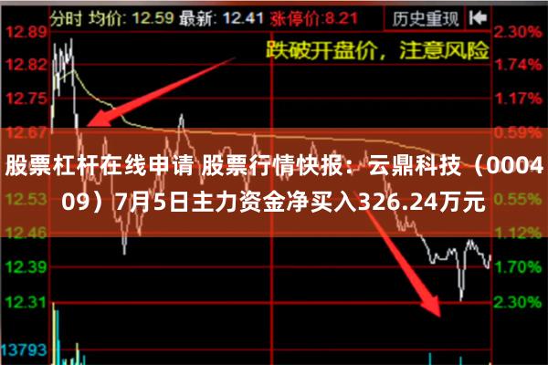 股票杠杆在线申请 股票行情快报：云鼎科技（000409）