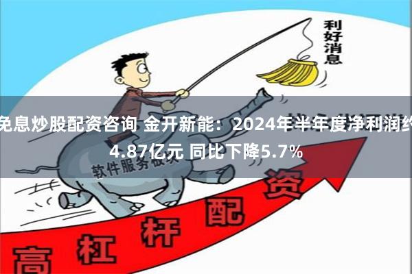 免息炒股配资咨询 金开新能：2024年半年度净利润约4.87亿元 同比下降5.7%